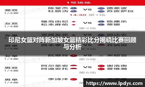 印尼女篮对阵新加坡女篮精彩比分揭晓比赛回顾与分析